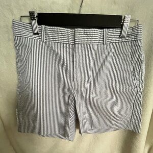 NWOT Banana Republic Blue and White Striped Shorts
